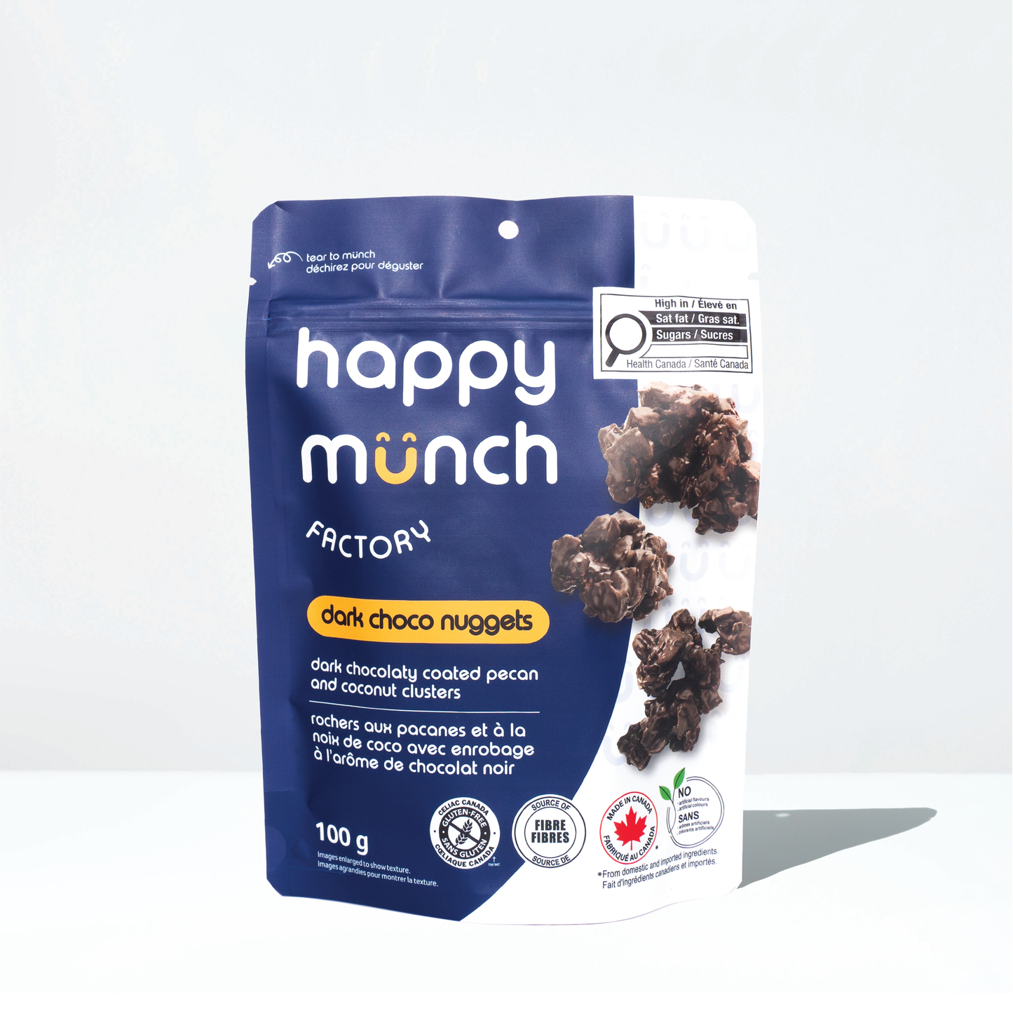 Dark Choco Nuggets - Pecan & Coconut (100g)