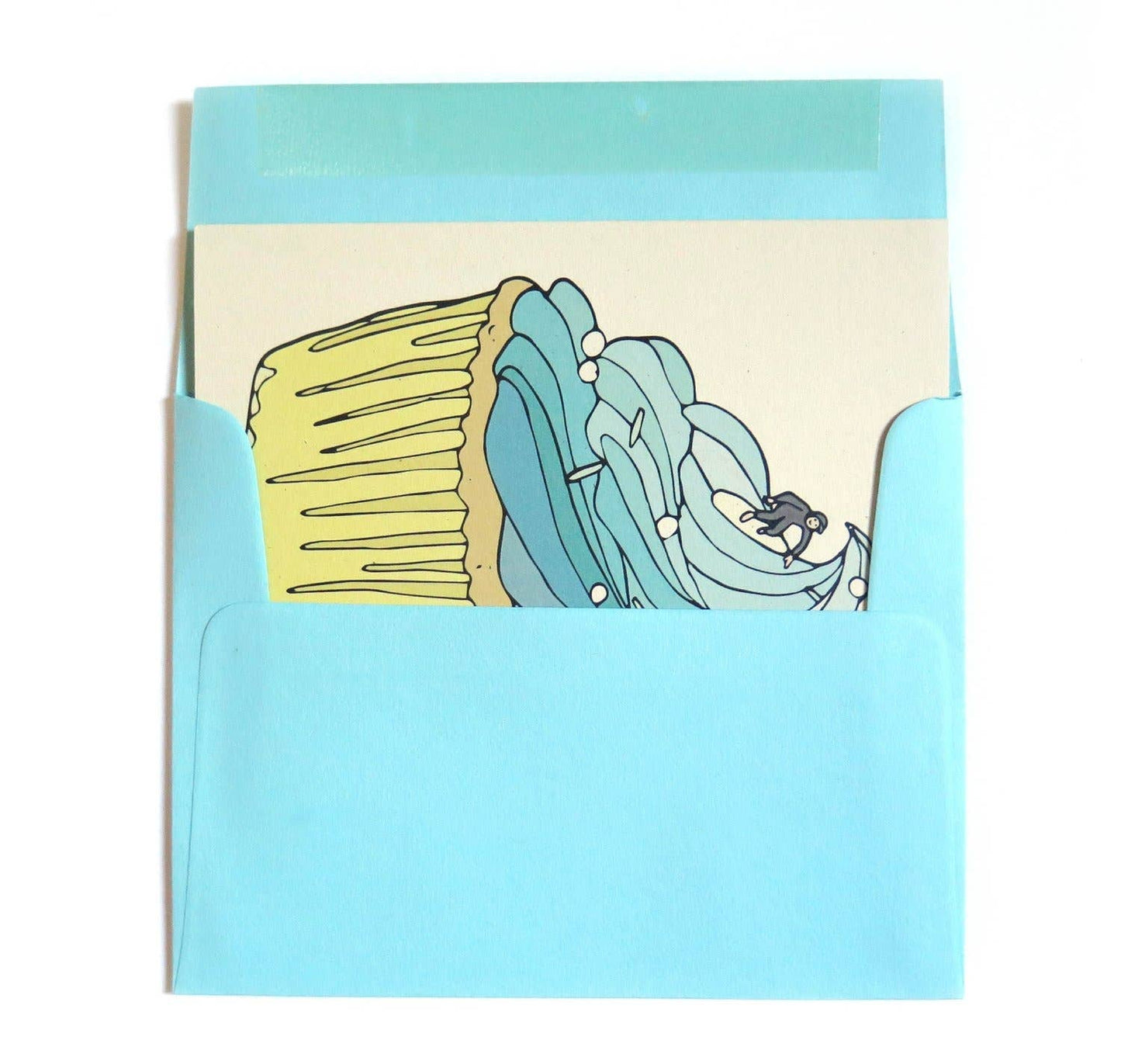Wave Cupcake Card