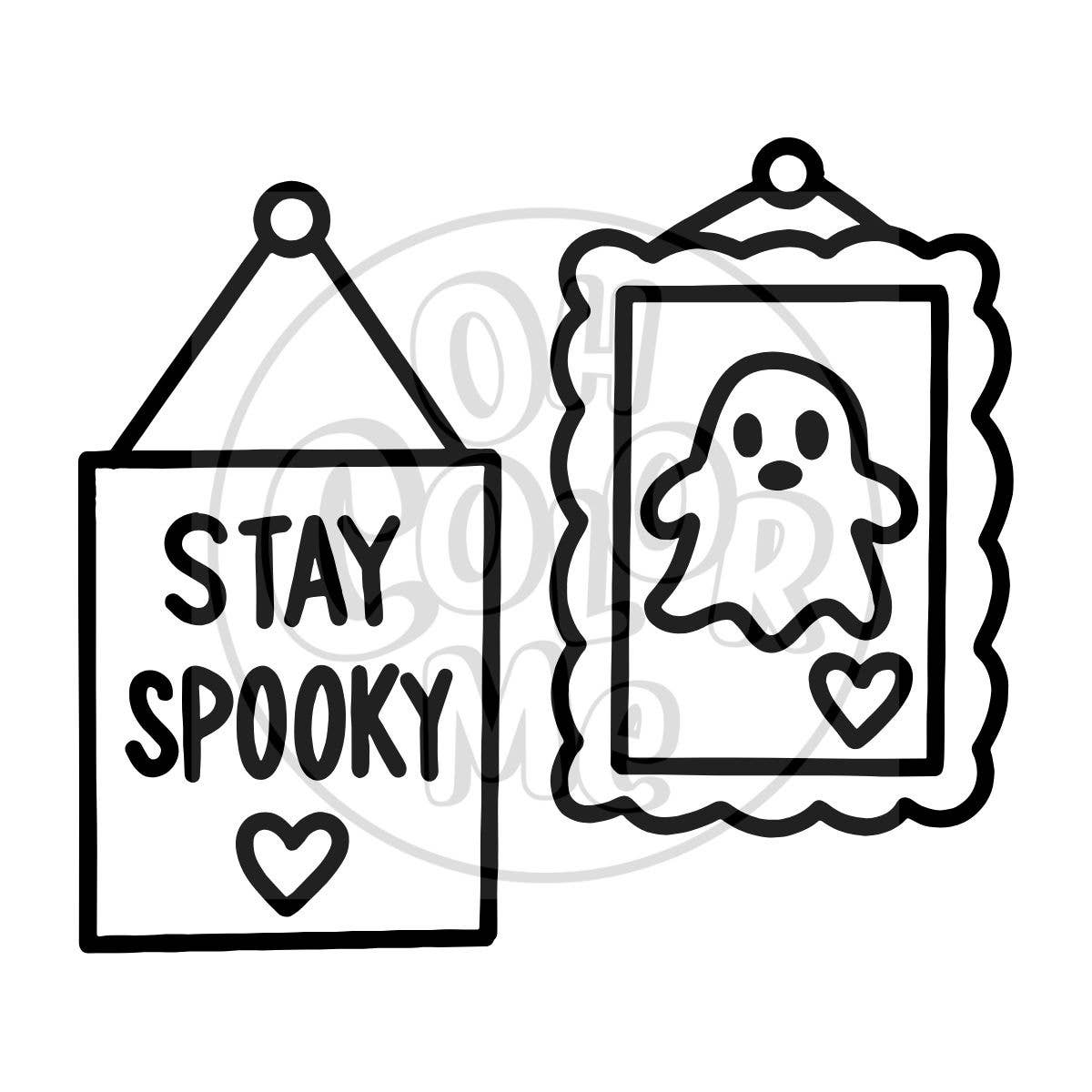 Halloween Mini Coloring Book - Spooky & Cozy, Bookish Gift