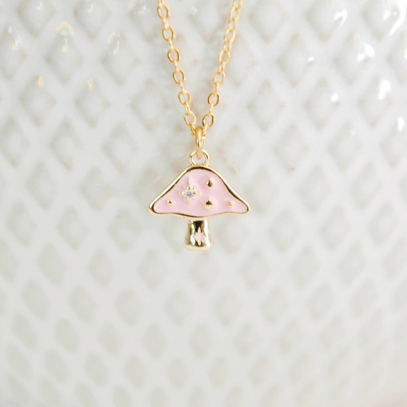 Field Mushroom Necklace 