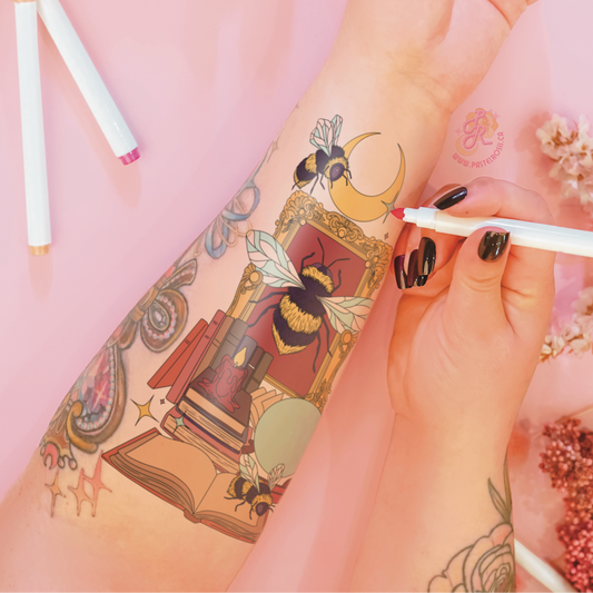 Bumblebee Moondance Temporary Tattoo