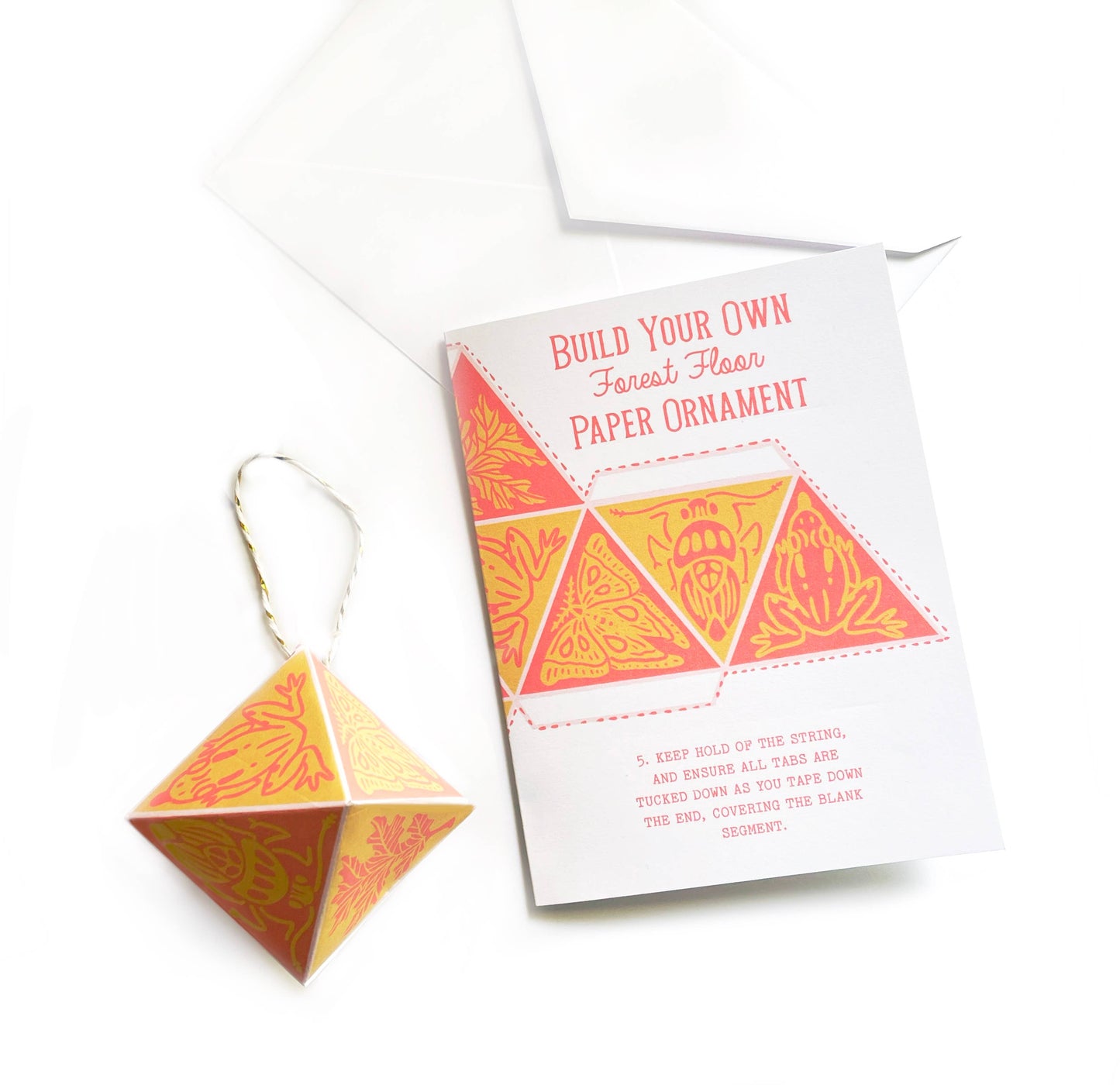 Build Your Own Paper Ornament Card - Forest Floor