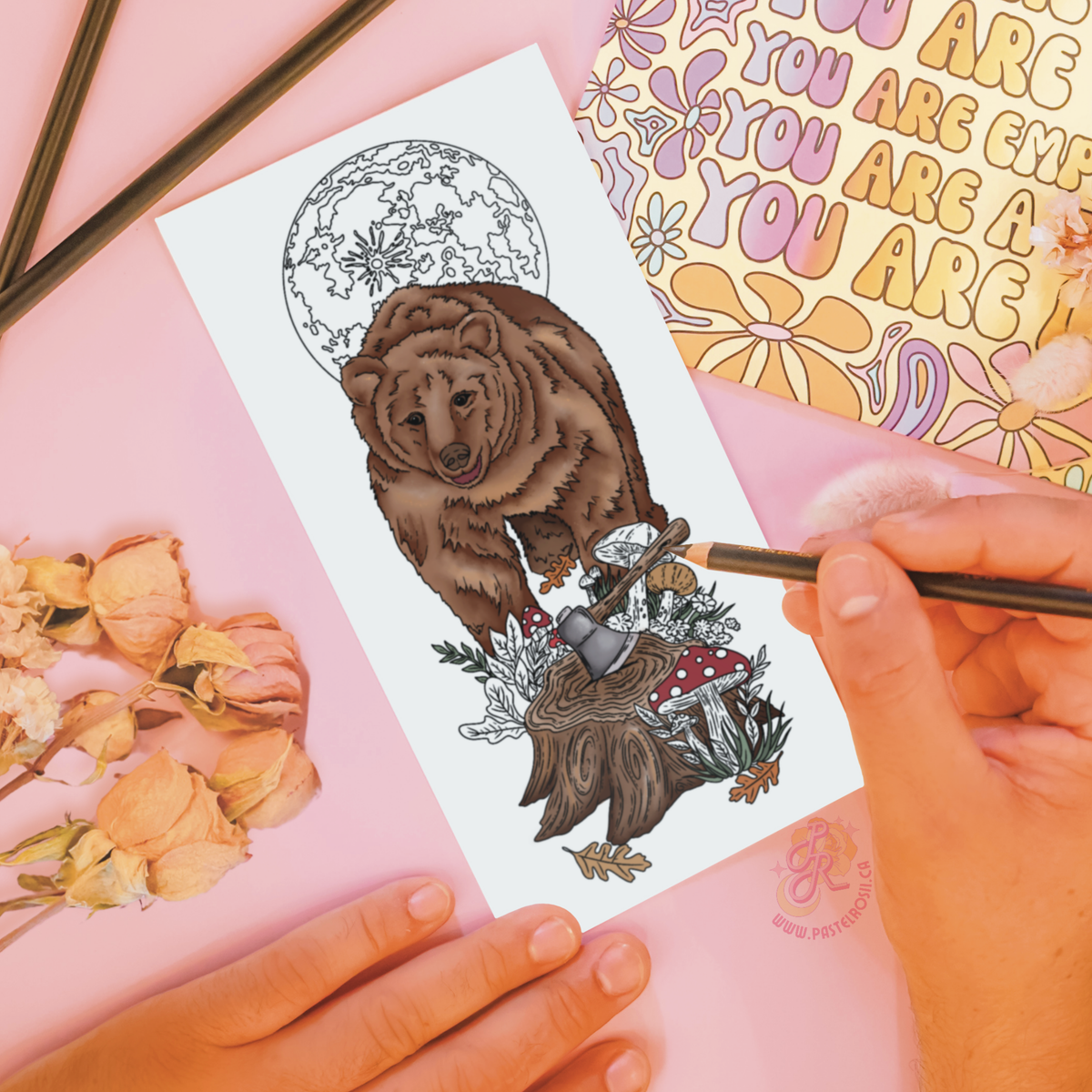 Grizzly Dreams Temporary Tattoo