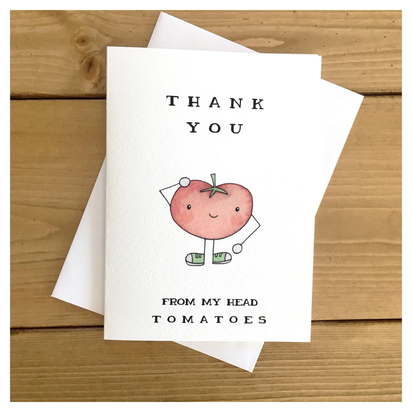 Thank You From My Head Toma-Toes Cards