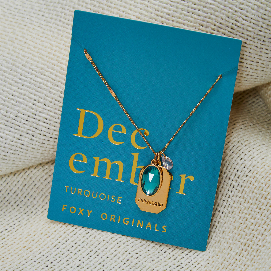 December Birthstone Necklace | Birthday Jewelry