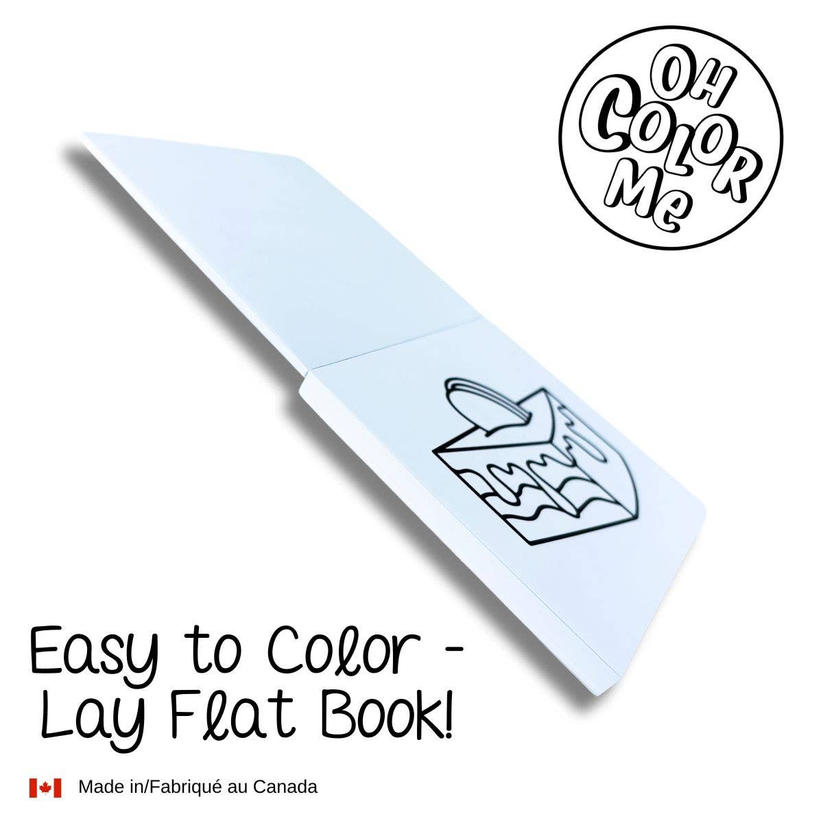 Mini Coloring Book Calming Scenes, 4"x4", Stocking Stuffers