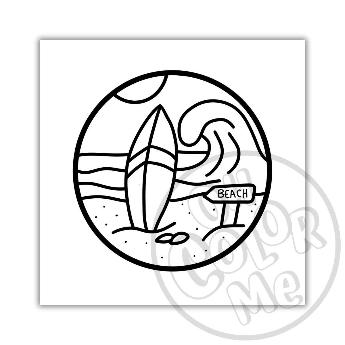 Mini Coloring Book Calming Scenes, 4"x4", Stocking Stuffers