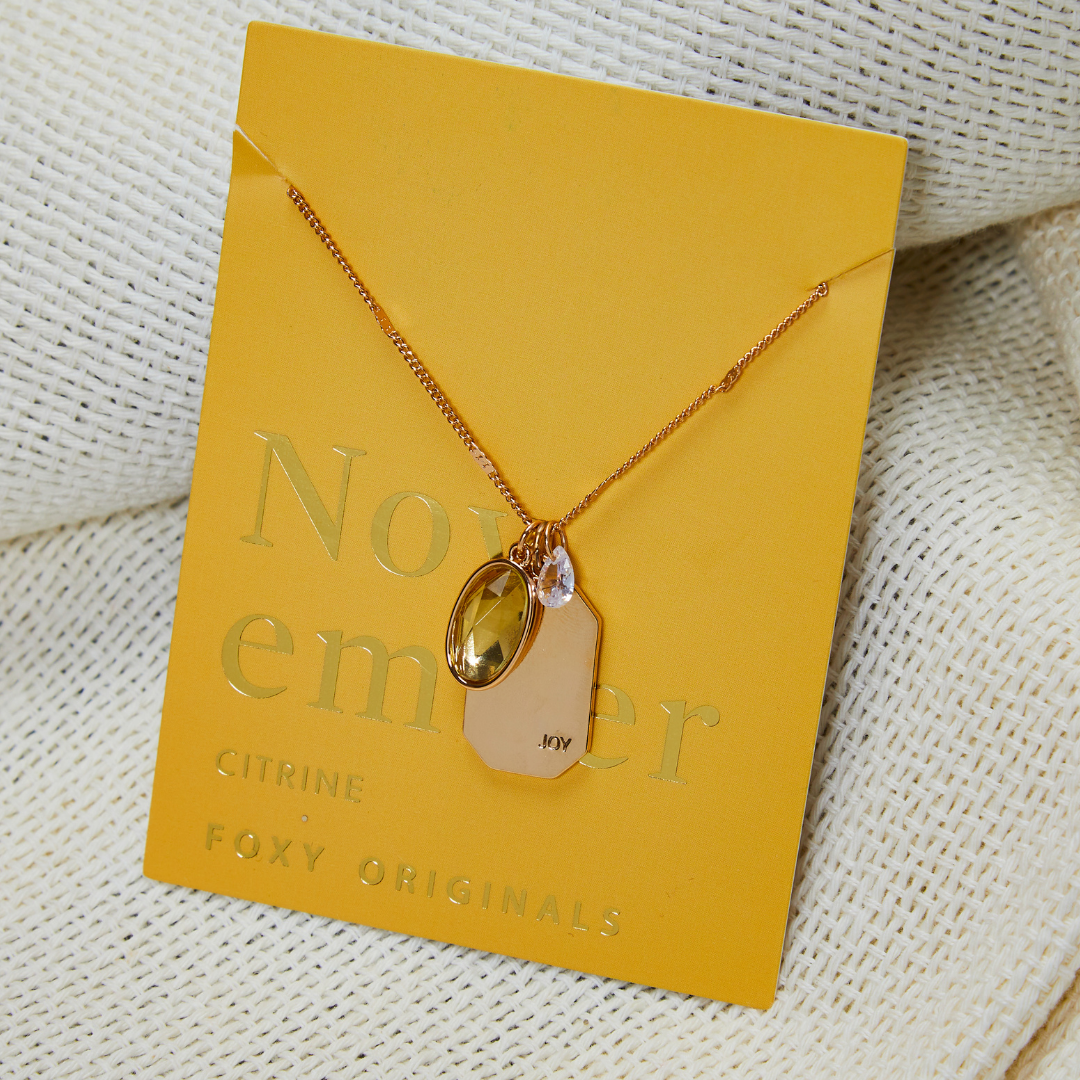 November Birthstone Necklace | Birthday Jewelry