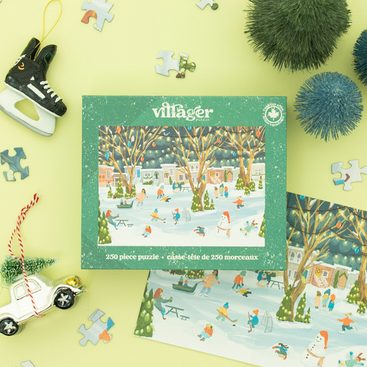 Neighbourhood Rink | 250 Piece Puzzle | Designed in Canada