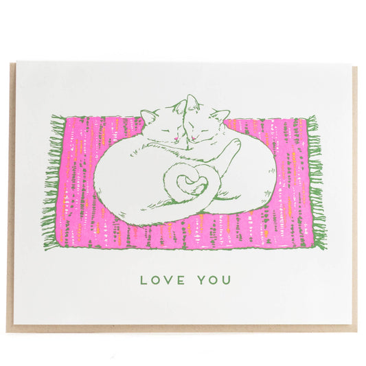 Colour Your Cats - Love Interactive Greeting Card