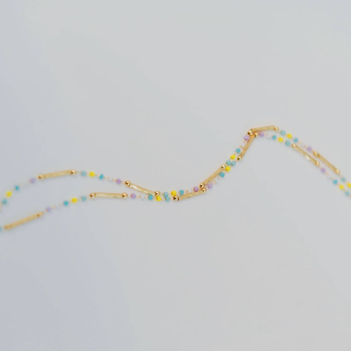 Tiana colored bead chain necklace 