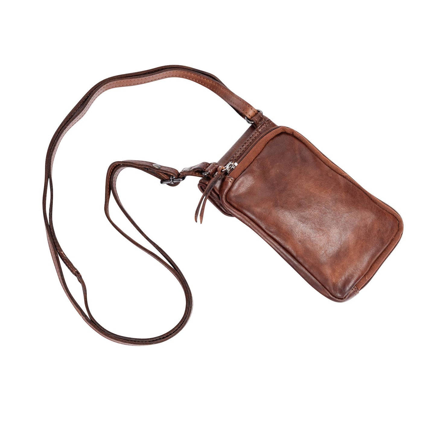 Leather Phone Bag Elk - Brown GW6839BRN