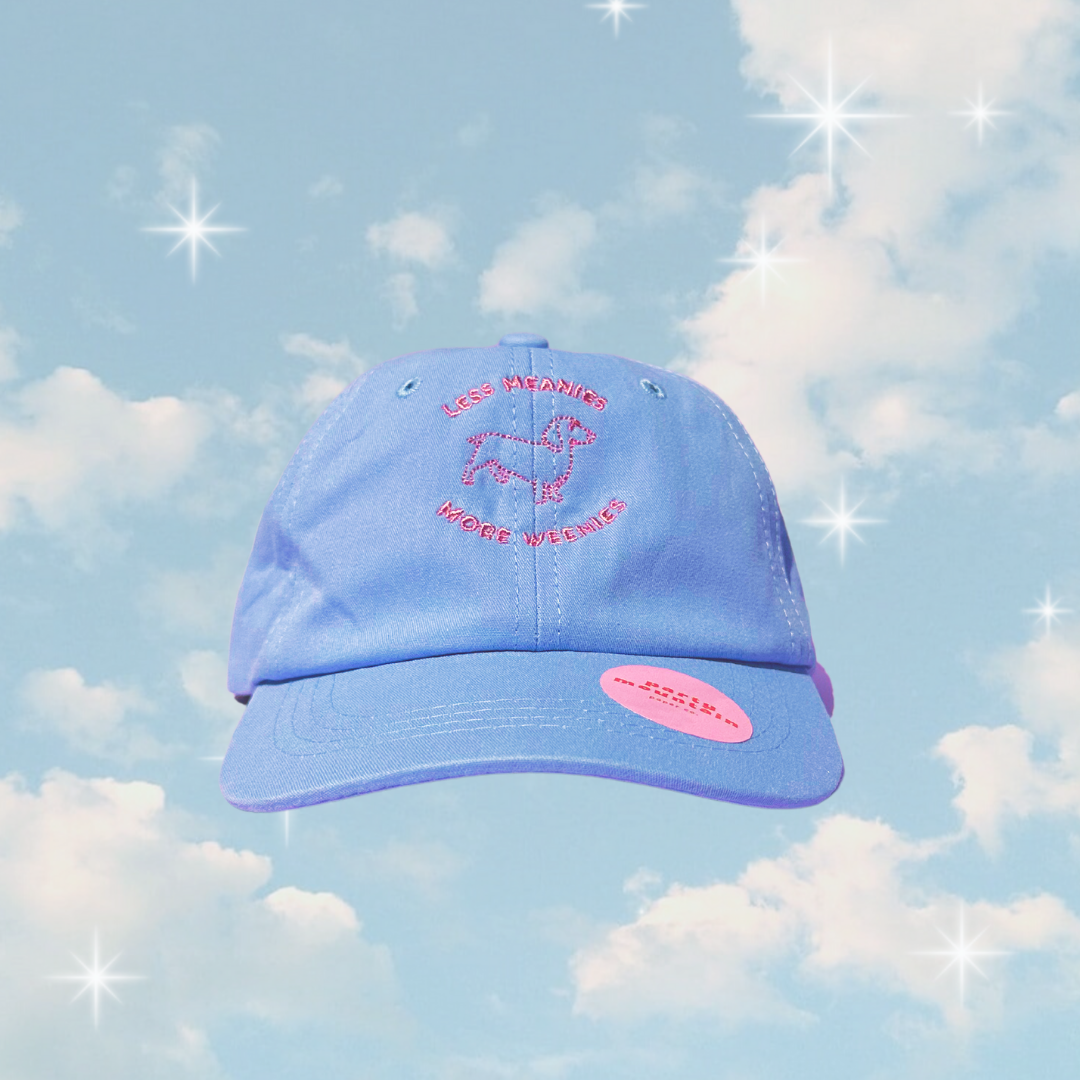 Less Meanies, More Weenies Baseball Kids Hat