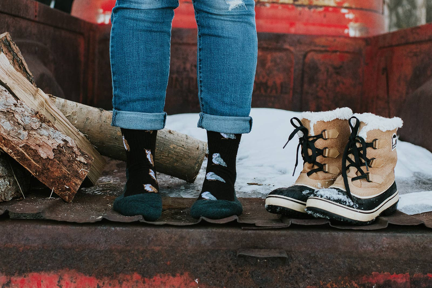 Women's Owl Merino Wool Socks