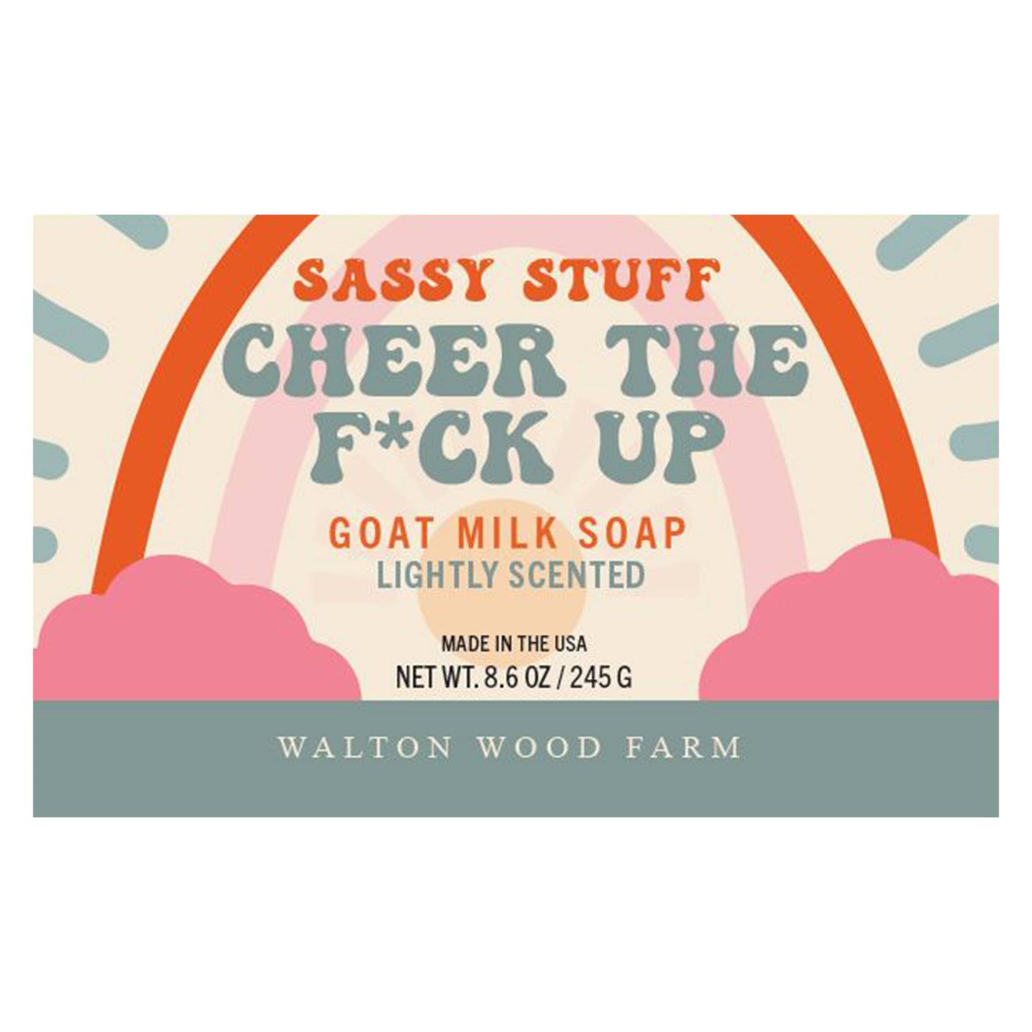 Cheer the F*ck Up Goat Milk Bar Soap 8.6oz