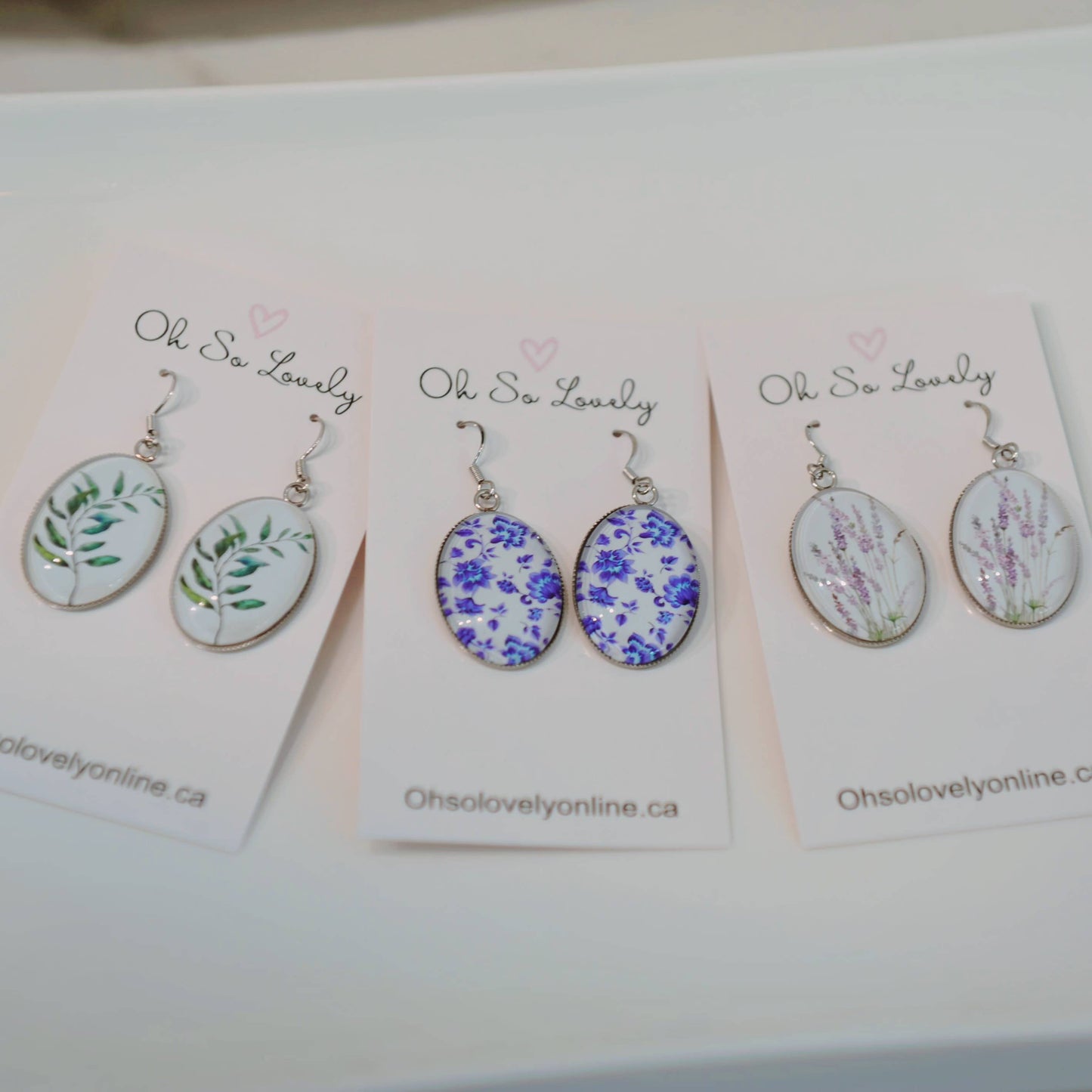 Serene Botanical Drop Earrings 