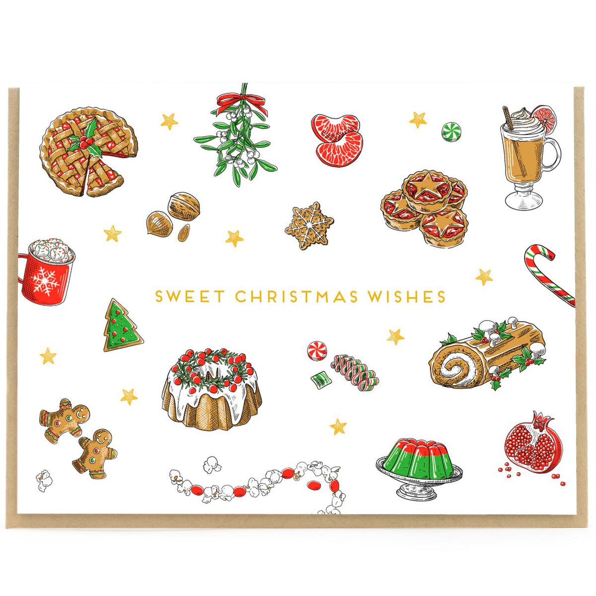 Sweet Treats Wishes Holiday Card