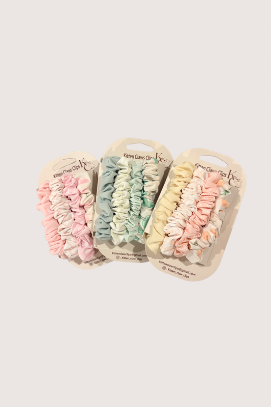 Rouched Mini Hair Scrunchies