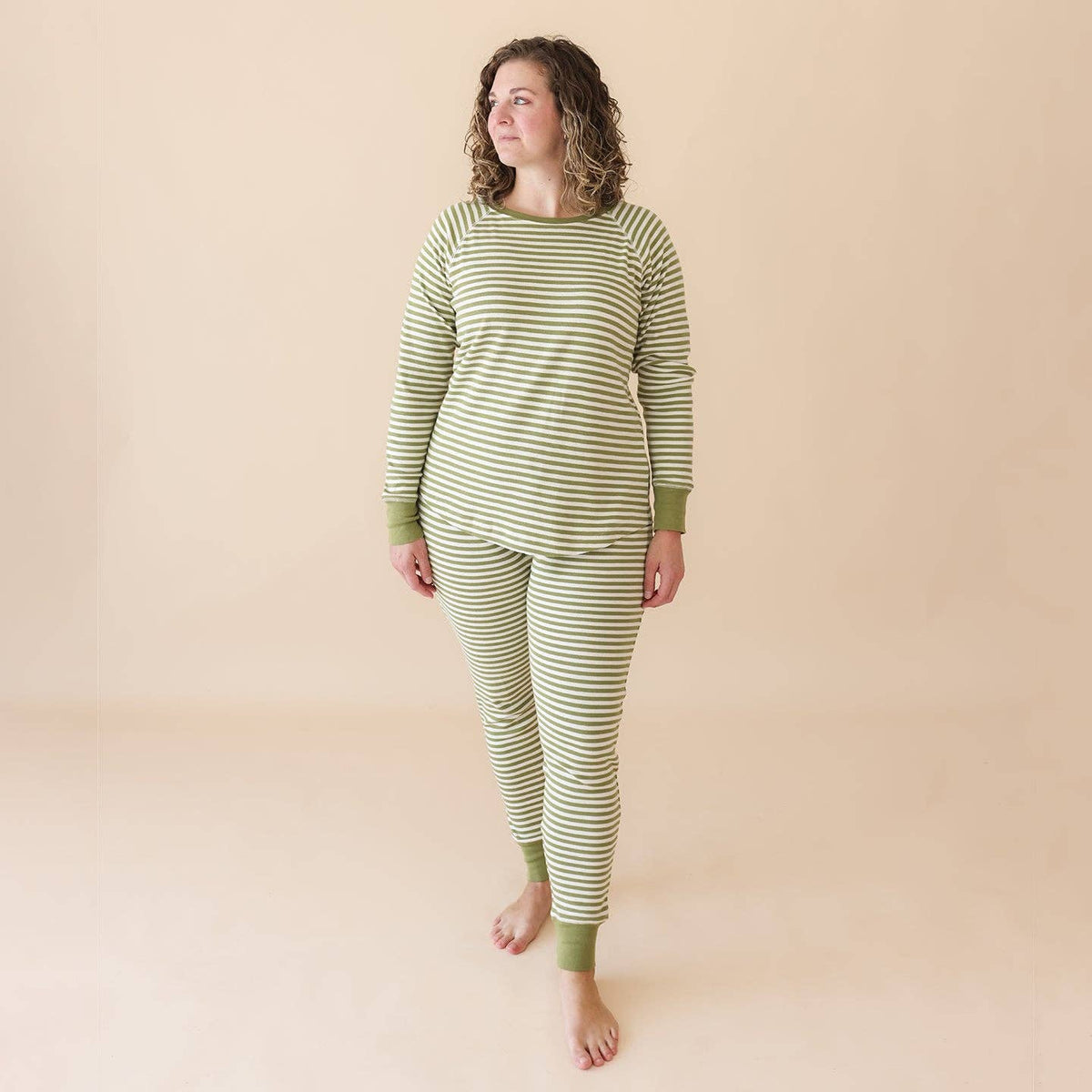 Organic Women's Pajama Set - Striped