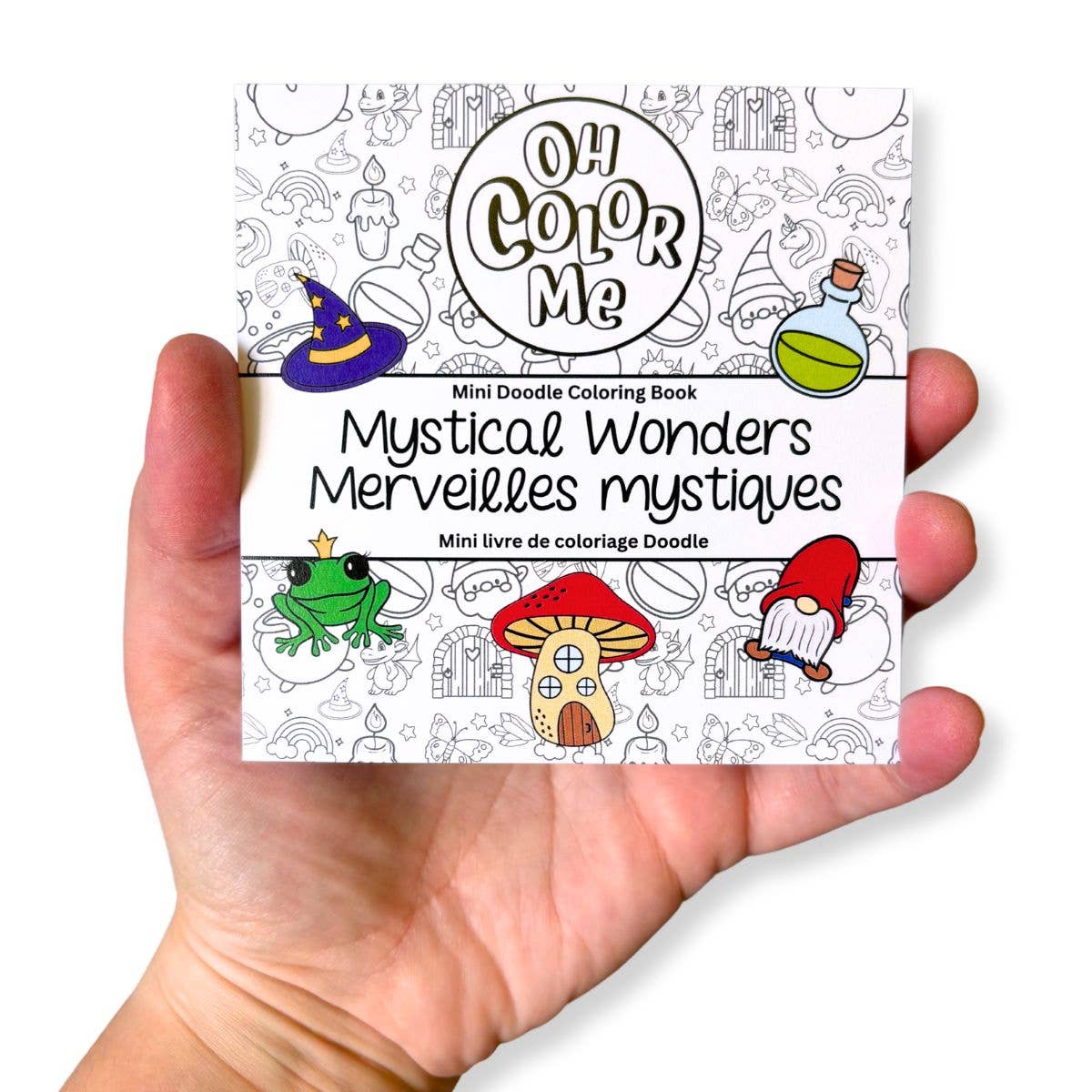 Mini Coloring Book Mystical Wonders, 4"x4" Stocking Stuffers