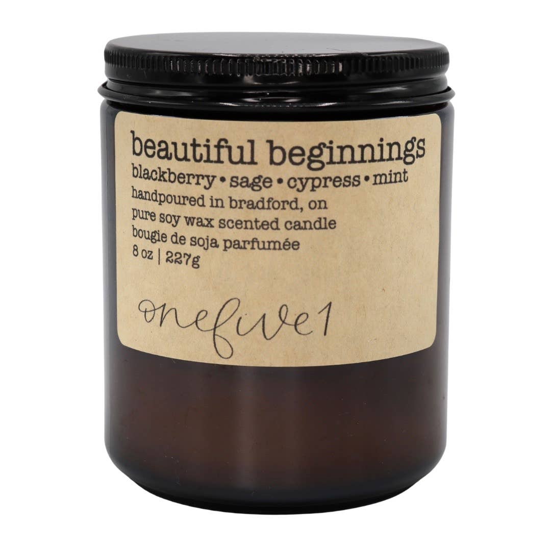 Beautiful beginnings - soy wax candle SPRING FRESH