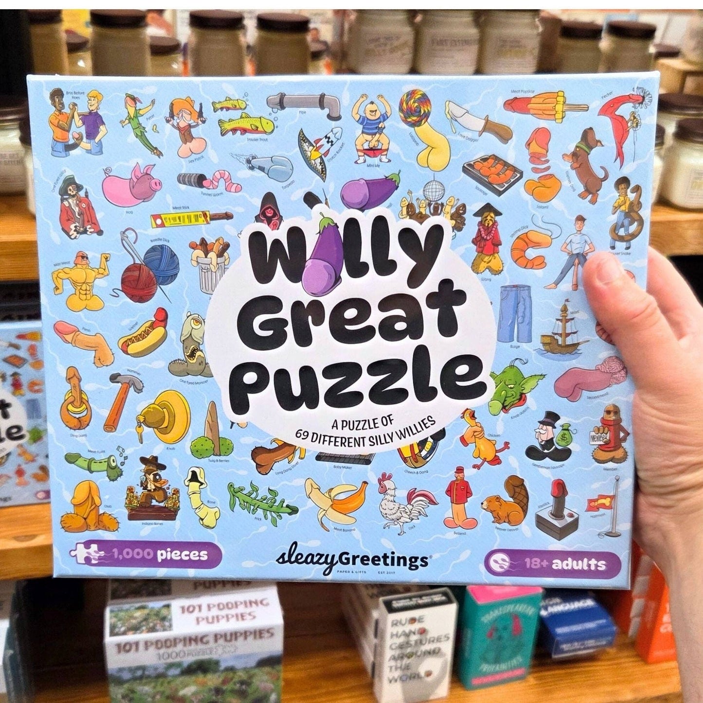 Willy Great Puzzle - Funny Penis 1000 Piece Jigsaw Puzzle