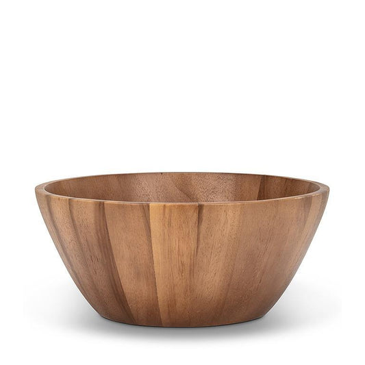 Large Deep Acacia Wood Bowl 13.75" Deep