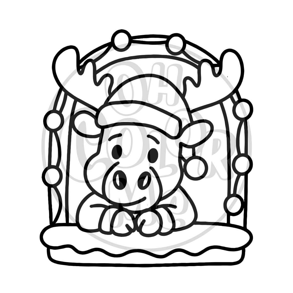 Mini Coloring Book - Canadiana Christmas, Stocking Stuffer