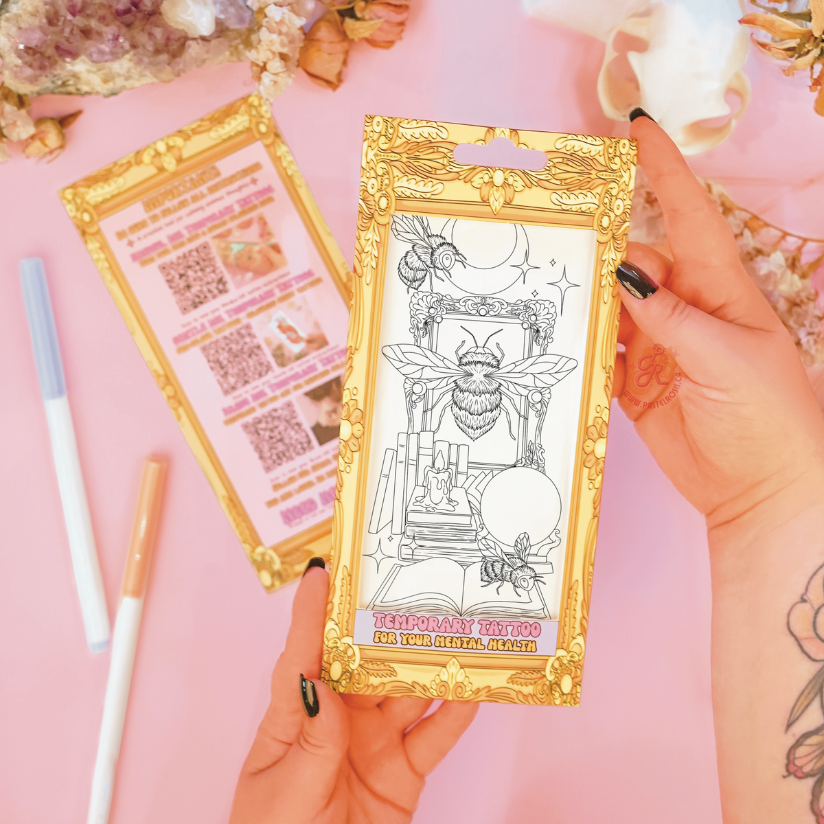 Bumblebee Moondance Temporary Tattoo