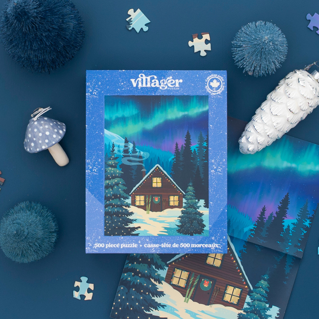 Northern Cabin | 500-Piece Puzzle | Designed in Canada