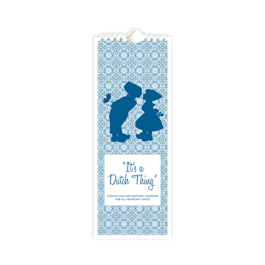 Dutch Folk Art Birthday Perpetual Celebration Calendar