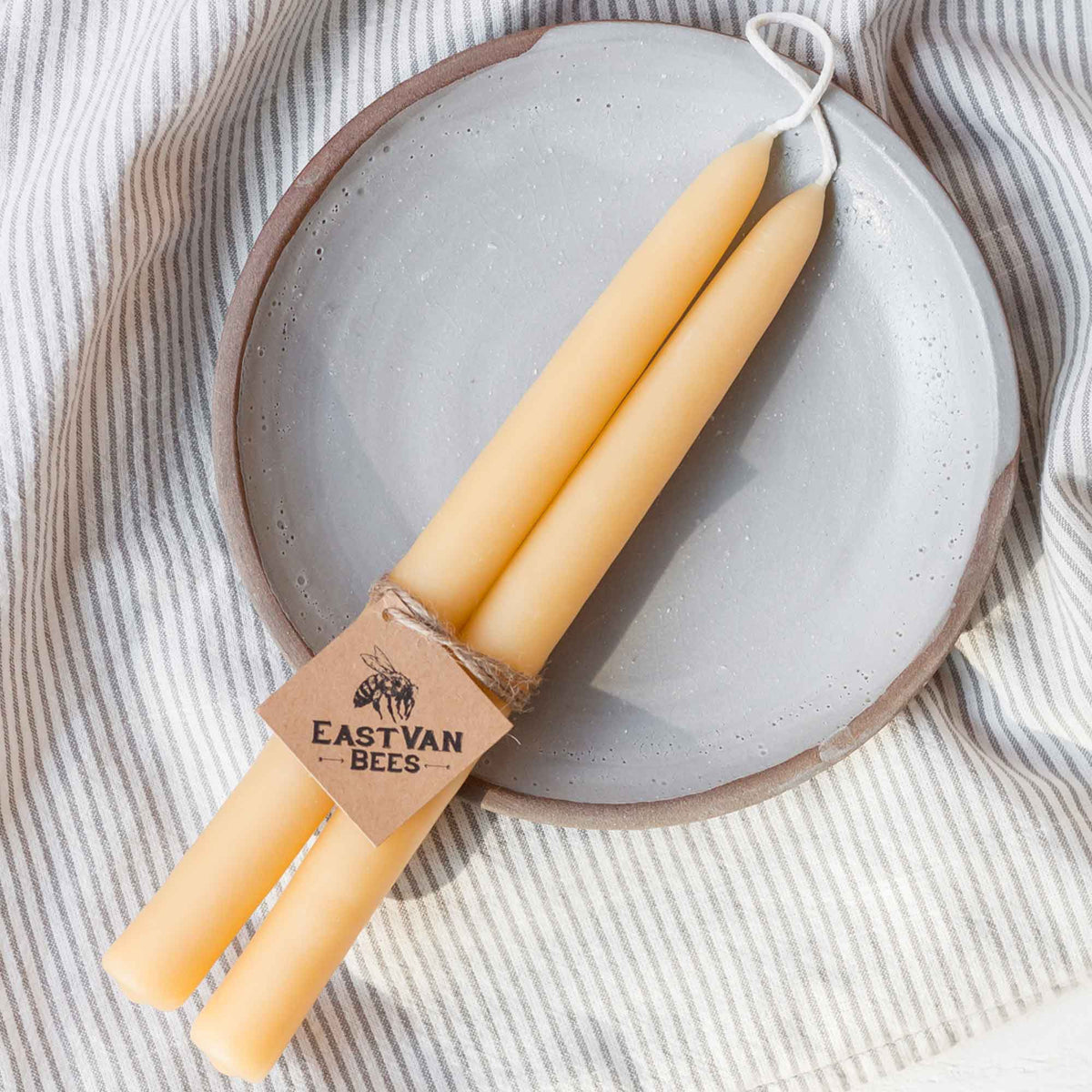Taper Beeswax Candles 1 Pair