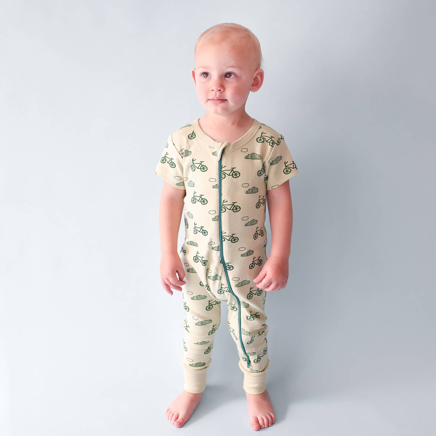 Signature Print '2-Way' Zip Romper - Short Sleeve: Watermelons / 0-3 Months