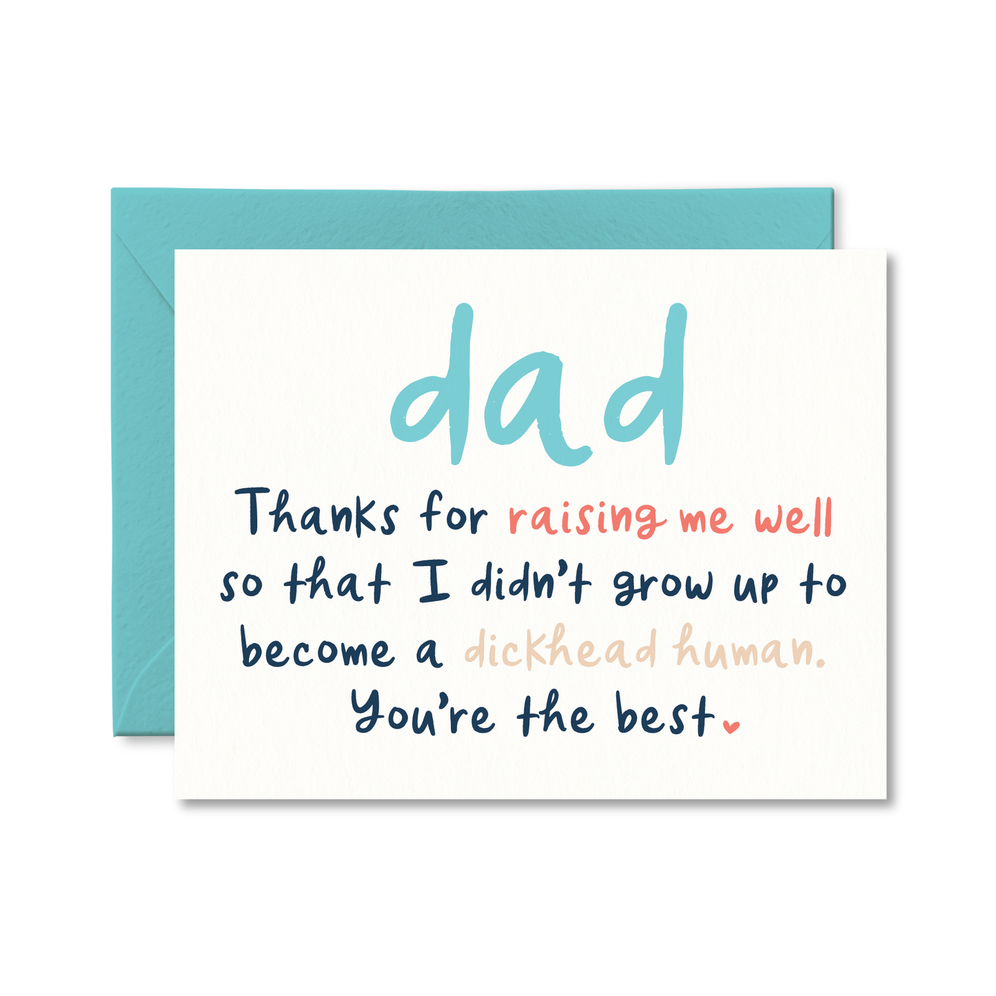 Dad Dickhead Human Card