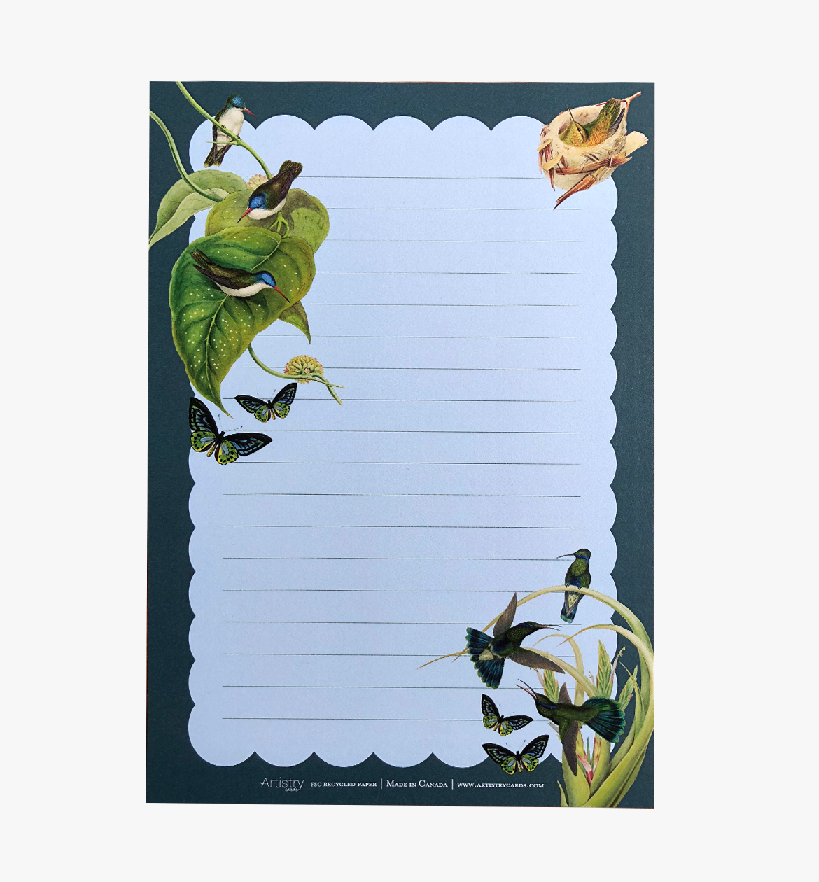 Vintage Hummingbird Letter Writing Set
