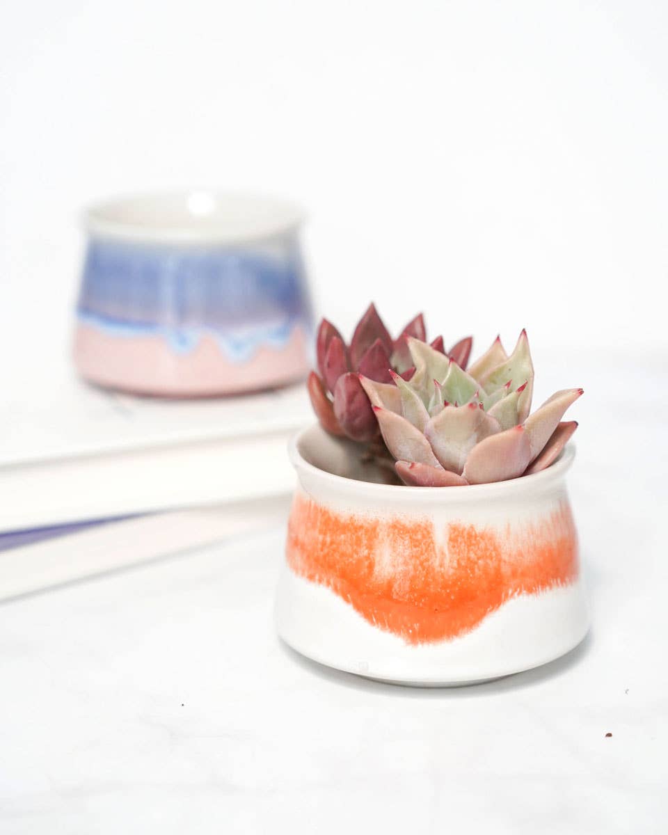 Small Glazed Pot Set