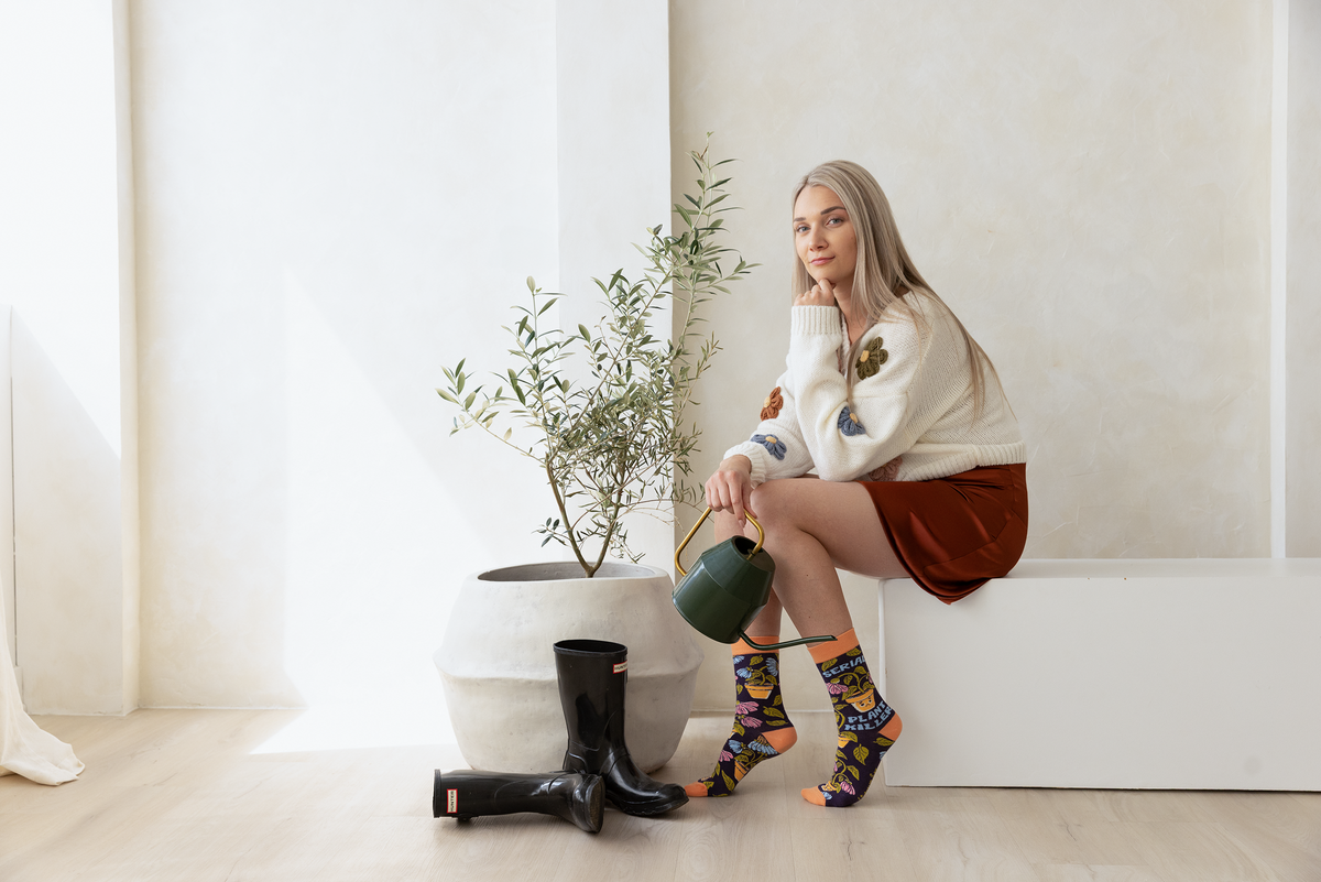 Serial Plant Killer Socks - S/M (Women)
