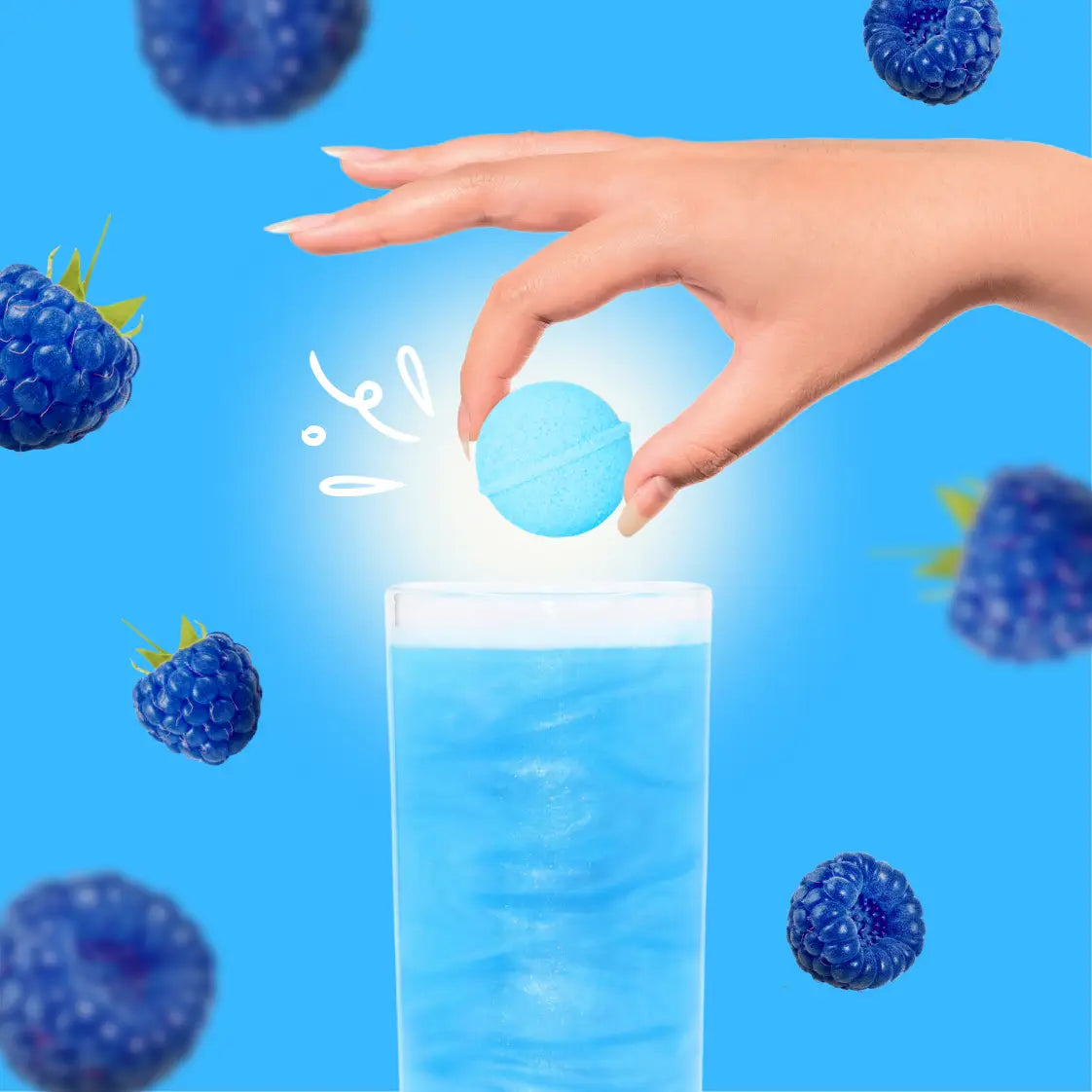 Blue Raspberry Cocktail Bomb 4-pack