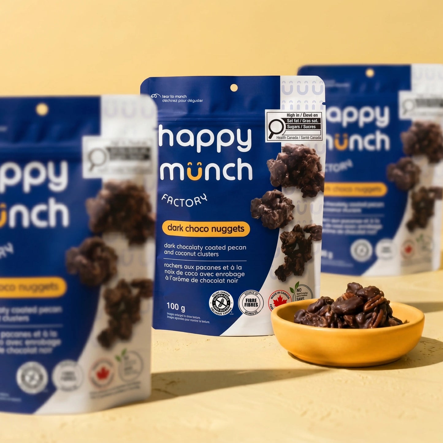 Dark Choco Nuggets - Pecan & Coconut (100g)
