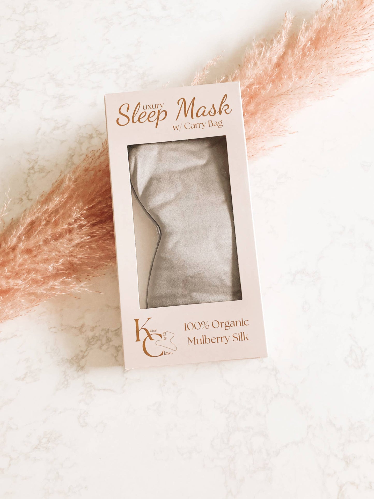 Silk Sleep Mask *Grey Silver 100% Organic