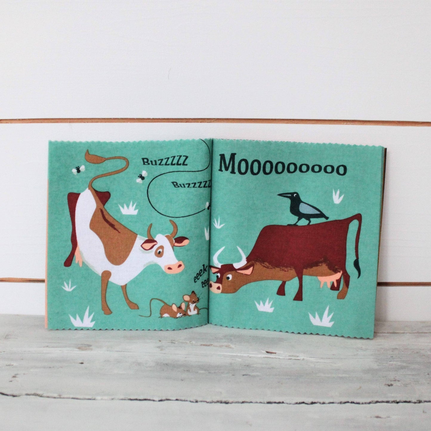 ThreadBear Design | Noisy Farmyard Rag Book