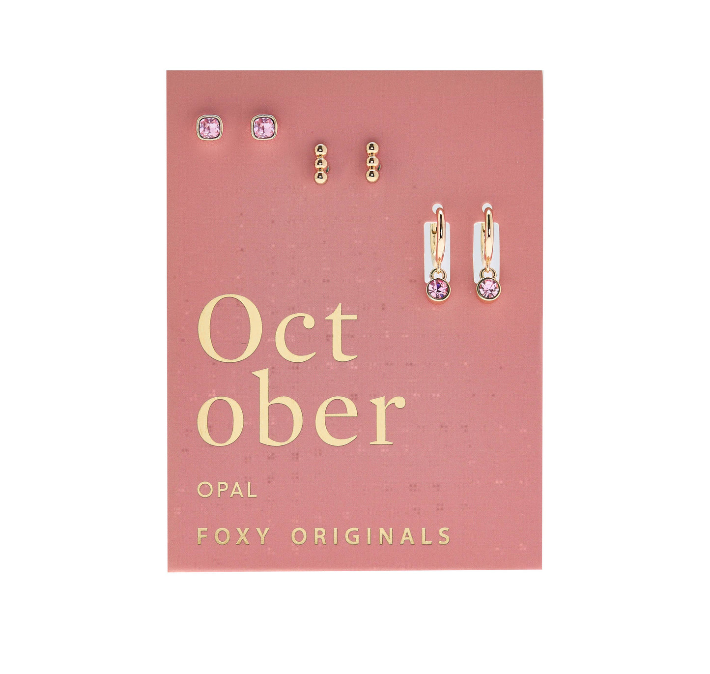 October Birthstone Earrings