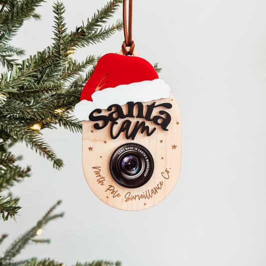 Santa Cam Christmas Ornament