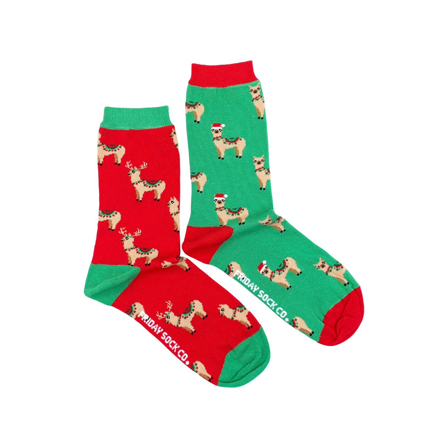 Women's Ugly Christmas Socks | Fa La Llama | Holiday Gifts