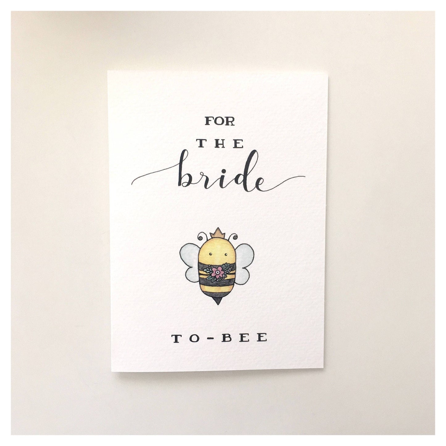 Wedding – Punny “Bride-to-Bee” Greeting Card