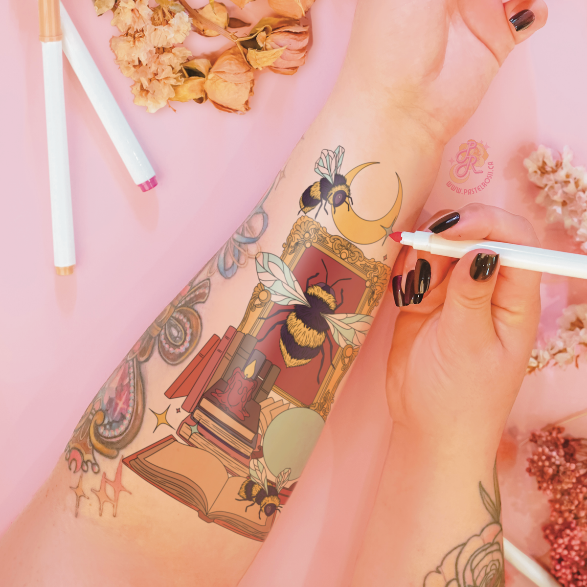Bumblebee Moondance Temporary Tattoo