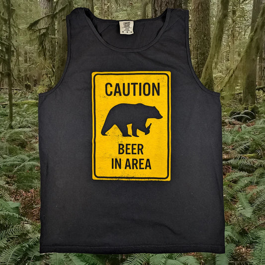 Beer in Area 100% cotton Tank