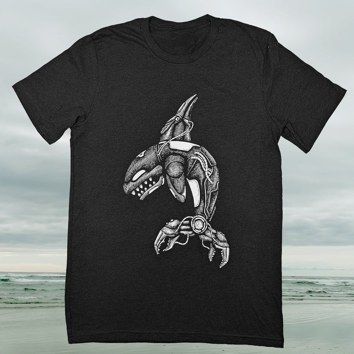 Cyber Orca Design Unisex T-shirt