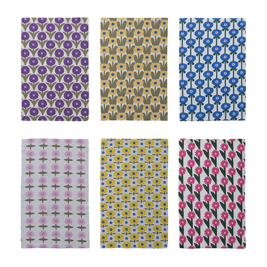 Printed Recycled Microfibre Tea Towels 6 styles