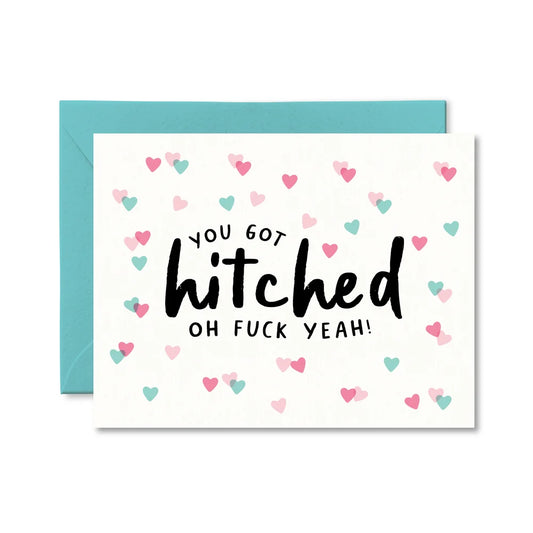 You Got Hitched - Wedding Card